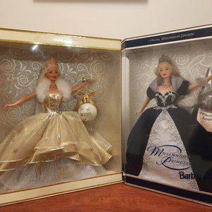 Lot of 2 Special Edition Barbies! Millennium Princess and Celebration Barbie